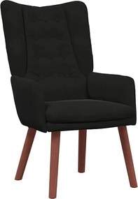 vidaXL Πολυθρόνα Μαύρο 63 x 67 x 94 εκ. Βελούδο