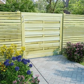 Πόρτα Φράχτη Πράσινη 100 x 100 εκ. Εμποτισμένο Ξύλο Πεύκου