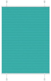 vidaXL Πλισέ περσίδα πετρόλ πράσινο 95x150 cm Πλάτος υφάσματος 94,4 cm