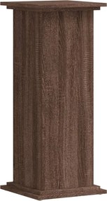 vidaXL Βάσεις Φυτών Καφέ Δρυς 33x33x80 εκ. Επεξεργασμένο Ξύλο