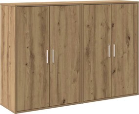 vidaXL Πλαϊνό γραφείο 2 pcs Artisan Oak 60 x 31 x 84 εκ.