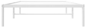 vidaXL Πλαίσιο Κρεβατιού Λευκό 107 x 203 εκ. Μεταλλικό