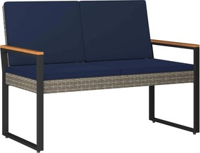 vidaXL Σετ Εξωτερικών Επίπλων 4 τμχ. Γκρι και Navy Blue
