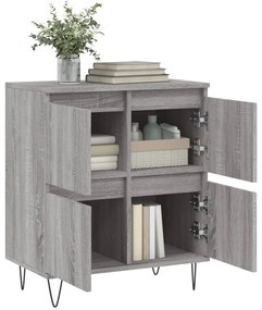 vidaXL Ντουλάπι Γκρι Sonoma 60x35x70 εκ. από Επεξεργασμένο Ξύλο