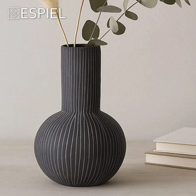 ΒΑΖΟ ΚΕΡΑΜ. ΣΦΑΙΡΙΚΟ ΜΑΥΡΟ 20,4X20,4X32,1ΕΚ