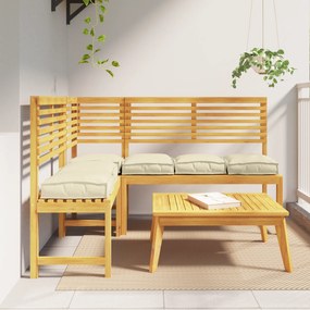 vidaXL Μαξιλάρια Παλέτας Για Καθίσμα 6 τεμ Κρεμ 40x40x8 cm Ύφασμα Oxford