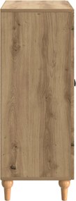 vidaXL Πλαϊνό γραφείο Artisan Δρυς 66 x 34,5 x 90 εκ