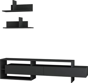 Σύνθεση Τηλεόρασης Ανθρακί DROTERI 180x32x42