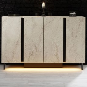 Κονσόλα Τραβερτίνη LEEGE 127x32x80