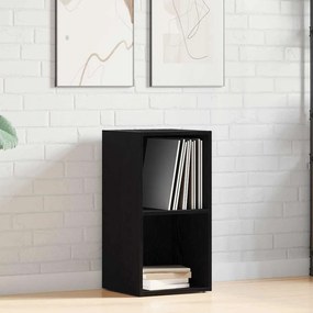Κουτί αποθήκευσης vidaXL LP Μαύρη βελανιδιά 71x34x36 cm