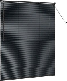 vidaXL Βενετσιάνικες Ρόδες Μαύρο 175 x 145 εκ Αλουμίνιο