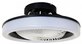 Ανεμιστήρας Φωτιστικό LED 36W IP20 Dimmable 3CCT Με DC Μοτέρ Eidin It Lighting 101000820 Μαύρο