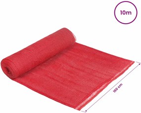 vidaXL Ρολό από Τζute 160 x 1000 cm Κόκκινο