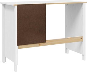 vidaXL Γραφείο με Συρτάρια HILL Λευκό 100 x 45 x 74 εκ Στερεό πεύκο