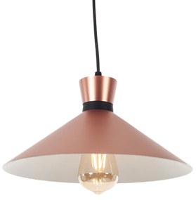 Artekko Aluminum Φωτιστικό Οροφής Μονόφωτο (Ε27) Μπρονζέ/Λευκό (32x32x16)cm Artekko 023-3329