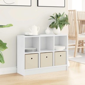 vidaXL Πλαϊνό γραφείο Λευκό 73,5 x 22,5 x 53,5 εκ
