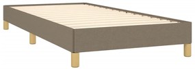 vidaXL Σκελετός Κρεβατιού Χωρίς Στρώμα Taupe 90x200 εκ. Υφασμάτινο