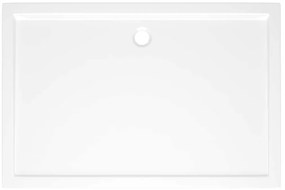 vidaXL Βάση Ντουζιέρας Ορθογώνια Λευκή 80 x 120 εκ. από ABS