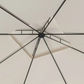 vidaXL Κιόσκι Κρεμ 3 x 3 x 2,7 μ. 160 γρ./μ²