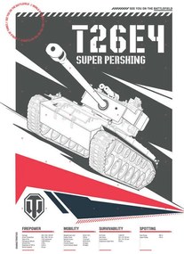 Εικονογράφηση World of Tanks - Super Pershing, WOT