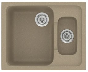 Sanitec Classic 330 Granite Taupe Ένθετος Νεροχύτης 65 cm