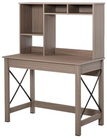 Ξύλινο Γραφείο με Βιβλιοθήκη 105 x 50 x 137.5 cm HOMCOM 836-321BN 836-321BN