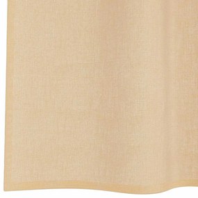 vidaXL Κουρτίνες Voile με βρόχους 2 τεμάχια Άμμος 140x225 cm