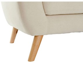 Γωνιακός Καναπές DKD Home Decor Κρεμ ξύλο καουτσούκ 226 x 144 x 84 cm