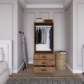 Διφυλλη Ντουλαπα Πεύκο Atlantic EASY 1600 47x60x174.8