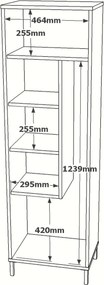 Ντουλάπι Λευκό CROFLON 50.4x35.7x165