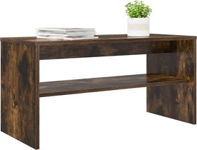 vidaXL Ντουλάπι TV 80 x 35 x 40 εκ Καπνιστό Δρύς Επεξεργασμένο Ξύλο