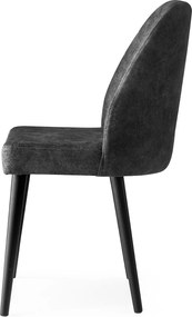 Καρέκλα 4τμχ Ανθρακί DALLAS 50x49x90