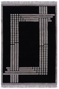 Beauty Home Χαλί Noir Art 9437 165x230 Black Μαύρο