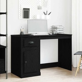 vidaXL Γραφείο Μαύρη δρυς 50 x 115 x 75 εκ. Επεξεργασμένο ξύλο