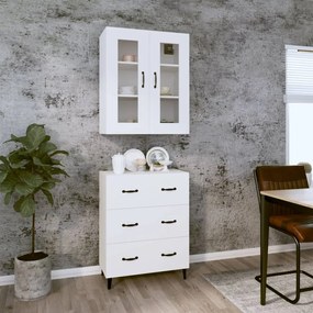 vidaXL Ντουλάπι Λευκό 69,5x34x180 εκ. από Επεξεργασμένο Ξύλο