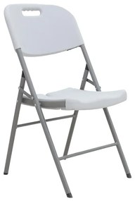 Catering-conference chair folding Zora white 46x56x87 εκ.