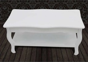 vidaXL Τραπεζάκι Σαλονιού 2 Επιπέδων Λευκό από MDF