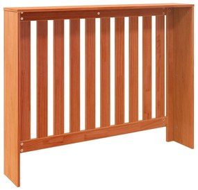 vidaXL Κάλυμμα Καλοριφέρ Καφέ Κεριού 108,5x19x84εκ. Μασίφ Ξύλο Πεύκου