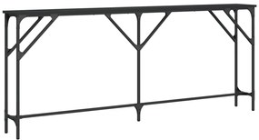 vidaXL Τραπέζι Κονσόλα Μαύρο 180 x 23 x 75 εκ. από Επεξεργασμένο Ξύλο