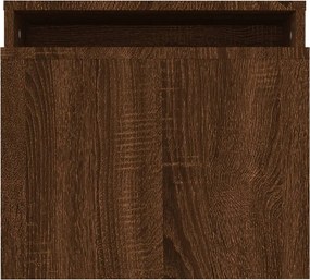 vidaXL Τραπεζάκια Σαλονιού Σετ Καφέ Δρυς 100x48x40 εκ. Επεξεργ. Ξύλο