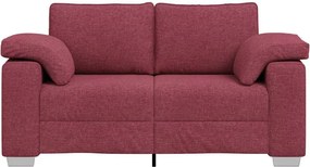 vidaXL Διθέσιος καναπές Κόκκινο 160 cm ύφασμα