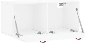 vidaXL Ντουλάπι Τοίχου Γυαλιστερό Λευκό 80x36,5x35 εκ. Επεξεργ. Ξύλο