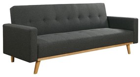 Καναπές Κρεβάτι CARLOS Γκρι Σκούρο Ύφασμα 200x94x83cm