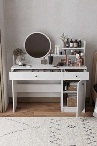 Make-Up Table Harmony 2 Round - White White