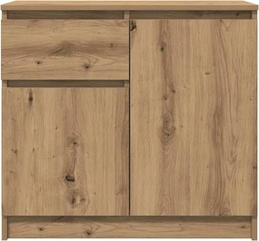 vidaXL Συρταριέρα με Συρτάρια Τεχνίτης Δρυς 71x35x65 εκ. Επεξ. Ξύλο