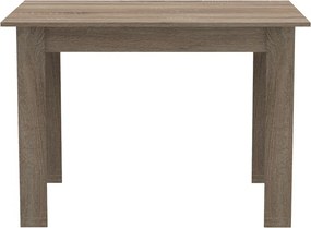 Τραπέζι Manka pakoworld σε sonoma truffle απόχρωση 110x80x77εκ