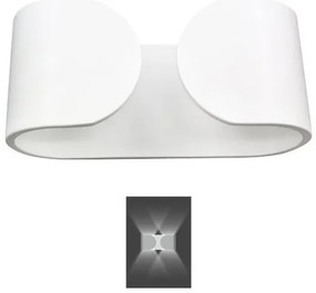 Απλίκα Φωτιστικό Τοίχου LED 6W 3000K Λευκό 5880 Spotlight-5880-Λευκό 5880