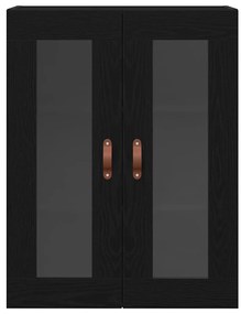 vidaXL Ντουλάπα τοίχου Επιτοίχιο Μαύρη δρυς 69.5 x 34 x 90 εκ.