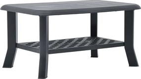 vidaXL Τραπεζάκι Σαλονιού Ανθρακί 90 x 60 x 46 εκ. Πλαστικό