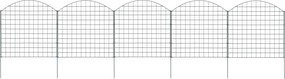 vidaXL Περίφραξη Κήπου Αψίδα Σετ Πράσινη 77,5 x 78,5 εκ.